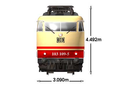 DB class 103 front elevation