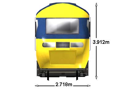 BR class 43 HST front elevation