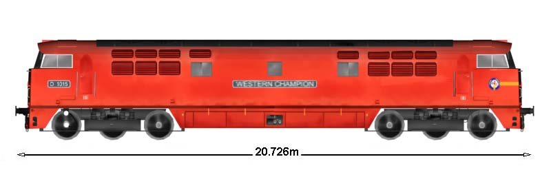 BR Class 52 left elevation
