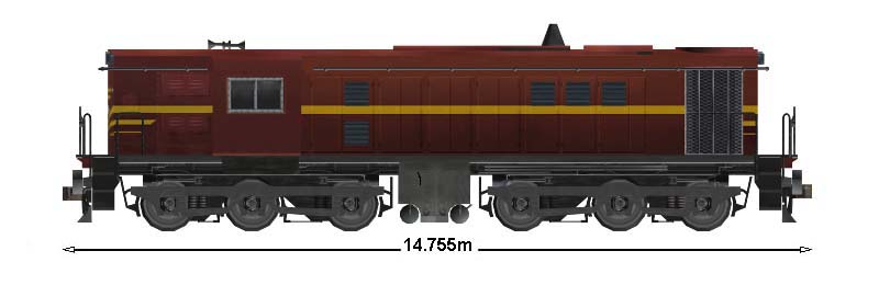 NSWGR 48 class left elevation