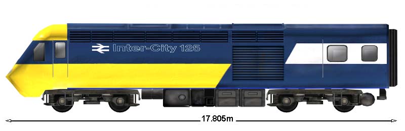 BR class 43 HST left elevation