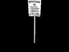 Sign - Spitting
