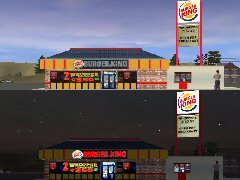 Burger King Sign -w- Nightmode