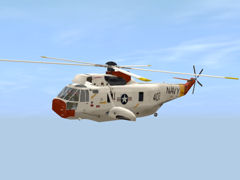 Sea King UH-3H Helicopter US Navy Startup