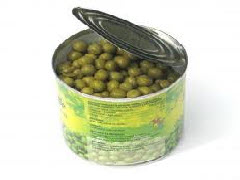 Canned Peas on Pallet