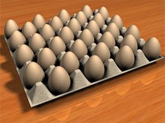 Eggs Crated 13 dozens