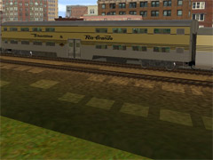 Shortline and Rio Grande PS Bi-level Commuter. Released with permission