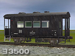 JNR YO3500 caboose