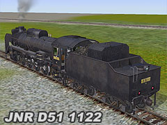 JNR D511122 2-8-2 tender