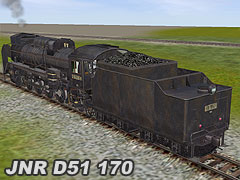 JNR D51170 2-8-2 tender