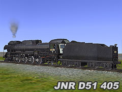 JNR D51405 2-8-2 tender