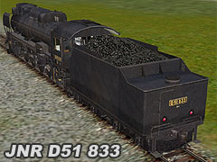 JNR D51833 2-8-2 tender