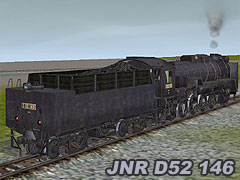 JNR D52146 2-8-2 tender