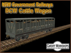 NSWGR BCW Cattle Wagon