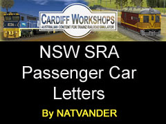 NSW SRA Passenger Car Letters