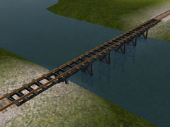 Wooden Railroad Bridge DES