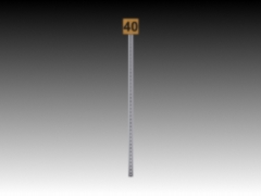 CS Speed Limit Sign 40 Left